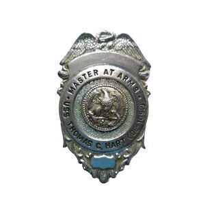 Vintage USN Navy Master at Arms Badge USS Thomas C. Hart (DE-1092)